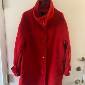 Red Talbot coat fully lined to dress up or down. size 14